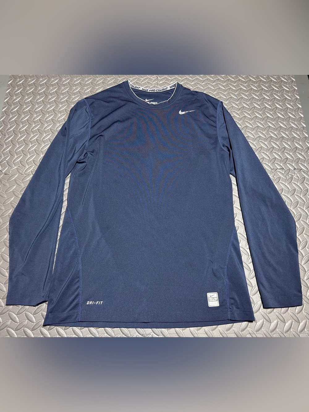 Nike Pro Combat Navy Long Sleeve Dri-FIT Long Sleeve